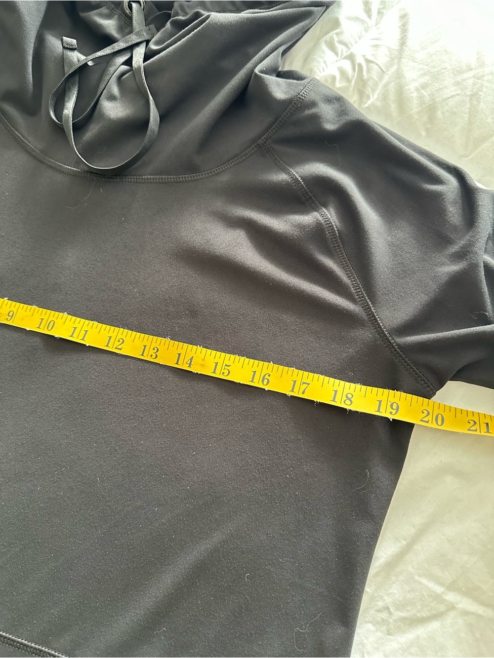 Yogalicious Black Hooded Dress with Kangaroo Pocket size large - Picture 12 of 14